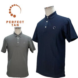 PERFECT TAN パーフェクトタン 半袖ポロシャツ メンズ 半袖ポロ ゴルフ ゴルフウェア クールビズ ストレッチ 吸水速乾 伸縮性 M/L/XL 送料無料 PT1-SS-C001