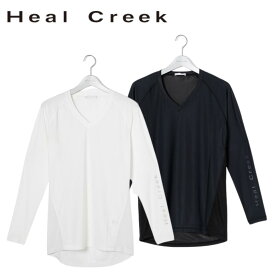 Heal Creek ヒールクリーク コンチェロナイロン Vネックインナーシャツ メンズ ゴルフ ゴルフウェア アウトドア 吸水速乾 接触冷感 UVカット 熱中症対策 紫外線対策 50/52 送料無料 00121312 001-21312