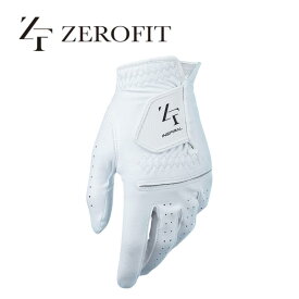 ZEROFIT ゼロフィット インスパイラルグローブ ゴルフ ゴルフグローブ ゴルフグッズ 左手 雨に強い 汗に強い スマホ操作可能 白 メール便対応