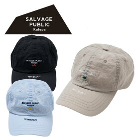SALVAGE PUBLIC Kolepa サルベージパブリックコレパ Pepa ナイロン6パネルキャップ ゴルフ ゴルフグッズ 帽子 吸水性 速乾性 撥水性 サイズ調整可能 ギフト プレゼント 送料無料 SVKS5007 S25K0041J