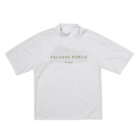 SALVAGE PUBLIC Kolepa サルベージパブリックコレパ SURF モックネック S/S メンズ ゴルフ ゴルフウェア UVカット 吸水速乾 ストレッチ 白 ベージュ 黒 S/M/L 送料無料 S25A0019J SVKS5031
