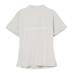 【送料無料】 VIVA HEART ビバハート ハートバックダブルメッシュ半袖モックネック レディース ゴルフ ゴルフウェア 吸水速乾 ストレッチ UVカット 接触冷感 40/42 01223441 012-23441 セール SALE