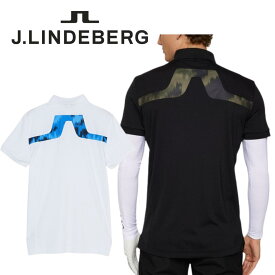 【送料無料】 J.LINDEBERG Jリンドバーグ バックブリッジシーズン柄ポロ メンズ ゴルフ ゴルフウェア ポロシャツ 速乾性 44/46 07124843 071-24843 SALE セール