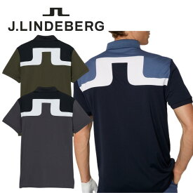 【送料無料】 J.LINDEBERG Jリンドバーグ カラーブロックバックブリッジ半袖ポロ メンズ ゴルフ ゴルフウェア ポロシャツ 半袖 速乾性 44/46/48 07124845 071-24845 SALE セール