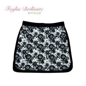 【送料無料】 Foglia Brillante フォーリアブリランテ Orientalスカート レディース ゴルフ ウェア 裏起毛 バックフリース ウエストゴム 保温 防寒 FBAL-SK35