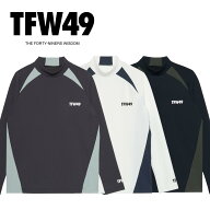 【送料無料】 TFW49 junhashimoto SIDE PANEL LONG SLEEVE MOCKNECK メンズ ゴルフ ウェア モックネック …