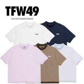 【送料無料 】 TFW49 ティーエフダブリューフォーティーンナイン RELAX HALF MOCKNECK TEE レディース ゴルフウェア モックネック UVカット 接触冷感 吸水速乾 通気性 透け防止 Lサイズ TL10261016