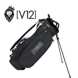 【送料無料】 V12 ブイトゥエルブ ESSENTIAL CADDY メンズ レディース キャディバッグ ゴルフバッグ ゴルフ スタンド 9型 5分割 パンチングレザー 高級感 V122620-CB02