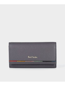 【SALE／30%OFF】【公式】レイヤードストライプ キーケース Paul Smith ポール・スミス　アウトレット 財布・ポーチ・ケース その他の財布・ポーチ・ケース パープル オレンジ【RBA_E】【送料無料】[Rakuten Fashion]