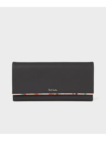 【SALE／50%OFF】【公式】ぺタルプリントトリム 長財布 Paul Smith ポール・スミス　アウトレット 財布・ポーチ・ケース 財布 ピンク ブラック【RBA_E】【送料無料】[Rakuten Fashion]