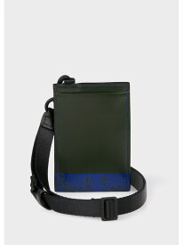 【SALE／30%OFF】【公式】ブラッシュオフレザー カード&コインケース Paul Smith ポール・スミス　アウトレット 財布・ポーチ・ケース パスケース・定期入れ ネイビー カーキグリーン【RBA_E】【送料無料】[Rakuten Fashion]