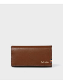 【SALE／30%OFF】【公式】ストライプステッチタブ キーケース Paul Smith ポール・スミス　アウトレット 財布・ポーチ・ケース コインケース・小銭入れ・札入れ ブラウン ブラック【RBA_E】【送料無料】[Rakuten Fashion]