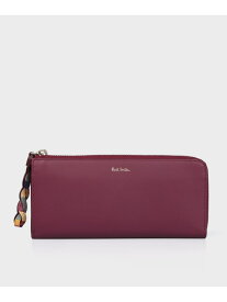 【SALE／50%OFF】【公式】スワールトリム ラウンドジップ長財布 Paul Smith ポール・スミス　アウトレット 財布・ポーチ・ケース 財布 レッド【RBA_E】【送料無料】[Rakuten Fashion]