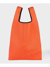 【SALE／40%OFF】【公式】グラフィックニット トートバッグ Paul Smith ポール・スミス　アウトレット バッグ トートバッグ オレンジ【RBA_E】【送料無料】[Rakuten Fashion]