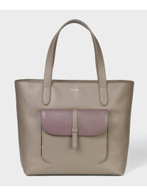 【SALE／40%OFF】【公式】インセットスワールポケット トートバッグ Paul Smith ポール・スミス　アウトレット バッグ トートバッグ ブラウン ベージュ【RBA_E】【送料無料】[Rakuten Fashion]