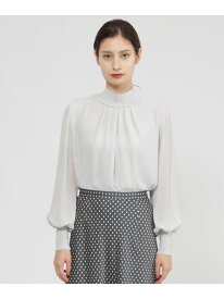 【Nikkei magazine掲載】【ウォッシャブル】ジョーゼットコンビ プルオーバー Paul Stuart ポール・スチュアート トップス シャツ・ブラウス ブラック ワインレッド グリーン【送料無料】[Rakuten Fashion]