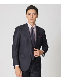 【Nikkei magazine掲載】【EASTGATE MODEL】カシミヤブレンド ストライプ柄スーツ Paul Stuart ポール・スチュアート スーツ・フォーマル セットアップスーツ ネイビー【送料無料】[Rakuten Fashion]