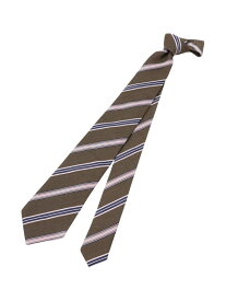 ネクタイ/ストライプ柄 Paul Stuart ポール・スチュアート スーツ・フォーマル ネクタイ・蝶ネクタイ ブラウン ネイビー【送料無料】[Rakuten Fashion]