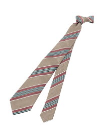 【Nikkei magazine掲載】ネクタイ/ストライプ柄 Paul Stuart ポール・スチュアート スーツ・フォーマル ネクタイ・蝶ネクタイ ブルー ベージュ【送料無料】[Rakuten Fashion]