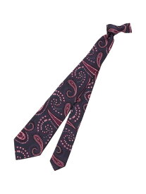【Nikkei magazine掲載】ネクタイ/ペイズリー柄 Paul Stuart ポール・スチュアート スーツ・フォーマル ネクタイ・蝶ネクタイ ネイビー レッド【送料無料】[Rakuten Fashion]