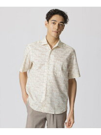 【SALE／21%OFF】ヨットデッサンプリント 半袖シャツ Paul Stuart ポール・スチュアート トップス シャツ・ブラウス ネイビー ホワイト【RBA_E】【送料無料】[Rakuten Fashion]