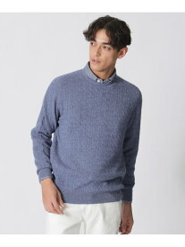 メランジケーブルクルーネックセーター Paul Stuart ポール・スチュアート トップス ニット レッド ブルー イエロー パープル【送料無料】[Rakuten Fashion]