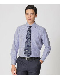 【Nikkei magazine掲載】ロンスト柄セミワイドカラードレスシャツ Paul Stuart ポール・スチュアート トップス シャツ・ブラウス ブルー グレー パープル【送料無料】[Rakuten Fashion]