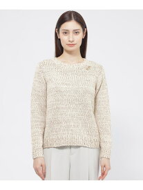 【ウォッシャブル】スラブミックスヤーン プルオーバー Paul Stuart ポール・スチュアート トップス ニット ホワイト ベージュ【送料無料】[Rakuten Fashion]