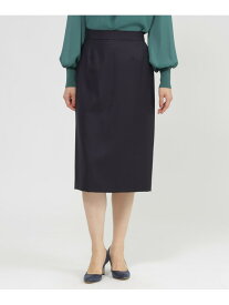 プレミアムソフトメリノ スカート Paul Stuart ポール・スチュアート スカート その他のスカート ネイビー【送料無料】[Rakuten Fashion]