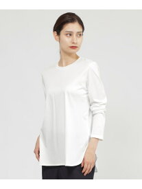 【ウォッシャブル】ソフトスムース プルオーバー Paul Stuart ポール・スチュアート トップス カットソー・Tシャツ ホワイト ブラック【送料無料】[Rakuten Fashion]