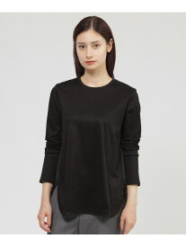 【ウォッシャブル】ソフトスムース プルオーバー Paul Stuart ポール・スチュアート トップス カットソー・Tシャツ ホワイト ブラック【送料無料】[Rakuten Fashion]