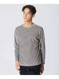 【SALE／10%OFF】【数量限定】「COLLECTION LINE」ボーダーベロア ボートネック長袖Tシャツ Paul Stuart ポール・スチュアート トップス カットソー・Tシャツ ブラウン ブラック ブルー【RBA_E】【送料無料】[Rakuten Fashion]