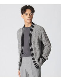 【数量限定】「COLLECTION LINE」ミックスヤーン クリケットカーディガン Paul Stuart ポール・スチュアート トップス ニット ベージュ グレー【送料無料】[Rakuten Fashion]