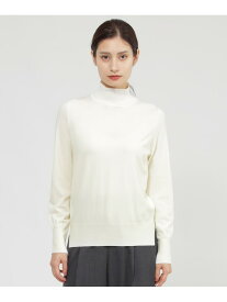 【eclat掲載】【ウォッシャブル】ファインメリノウール プルオーバー Paul Stuart ポール・スチュアート トップス ニット ブラック ホワイト【送料無料】[Rakuten Fashion]