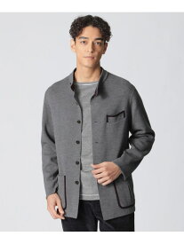 【数量限定】「COLLECTION LINE」ミラノリブニットチョアジャケット Paul Stuart ポール・スチュアート トップス ニット グレー ベージュ【送料無料】[Rakuten Fashion]