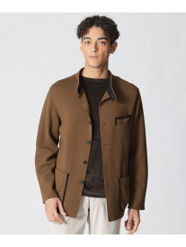 【SALE／50%OFF】【数量限定】「COLLECTION LINE」ミラノリブニットチョアジャケット Paul Stuart ポール・スチュアート トップス ニット グレー ベージュ【RBA_E】【送料無料】[Rakuten Fashion]