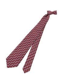 ネクタイ/ジオメトリック柄 Paul Stuart ポール・スチュアート スーツ・フォーマル ネクタイ・蝶ネクタイ レッド ネイビー【送料無料】[Rakuten Fashion]