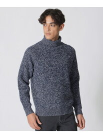 ネップメランジ タートルネックセーター Paul Stuart ポール・スチュアート トップス ニット パープル ネイビー【送料無料】[Rakuten Fashion]