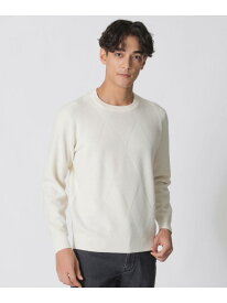 ダイヤ柄クルーネックセーター Paul Stuart ポール・スチュアート トップス ニット ネイビー パープル レッド ホワイト【送料無料】[Rakuten Fashion]