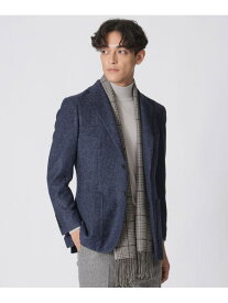 ブークレー千鳥ジャージージャケット Paul Stuart ポール・スチュアート ジャケット・アウター テーラードジャケット・ブレザー グレー ネイビー【送料無料】[Rakuten Fashion]