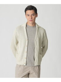 【SALE／46%OFF】【数量限定】「COLLECTION LINE」スキッパーVネック ニットカーディガン Paul Stuart ポール・スチュアート トップス その他のトップス ホワイト パープル【RBA_E】【送料無料】[Rakuten Fashion]