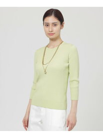 【ウォッシャブル】ヴィスコースストレッチ プルオーバー Paul Stuart ポール・スチュアート トップス ニット グリーン ネイビー ホワイト【送料無料】[Rakuten Fashion]