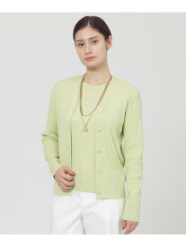 【ウォッシャブル】ヴィスコースストレッチ カーディガン Paul Stuart ポール・スチュアート トップス ニット ホワイト グリーン ネイビー【送料無料】[Rakuten Fashion]