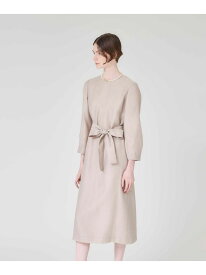 【SALE／20%OFF】【ウォッシャブル】シアーオーガンジージャガード ワンピース Paul Stuart ポール・スチュアート ワンピース・ドレス ワンピース ベージュ ネイビー【RBA_E】【送料無料】[Rakuten Fashion]