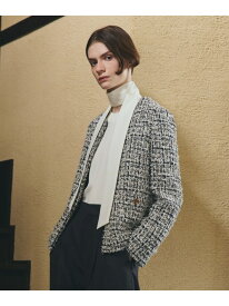 【Nikkei magazine/eclat掲載】チェーンツィード ジャケット Paul Stuart ポール・スチュアート ジャケット・アウター ノーカラージャケット グレー【送料無料】[Rakuten Fashion]