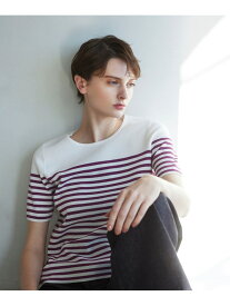 【SALE／29%OFF】【ウォッシャブル】ペーパーミラノ プルオーバー Paul Stuart ポール・スチュアート トップス ニット ホワイト ネイビー【RBA_E】【送料無料】[Rakuten Fashion]