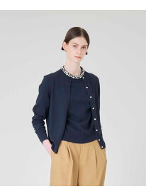 【Nikkei magazine掲載】【ウォッシャブル】ビジューニット カーディガン Paul Stuart ポール・スチュアート トップス ニット グレー ネイビー【送料無料】[Rakuten Fashion]
