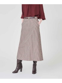 トラッドチェック スカート Paul Stuart ポール・スチュアート スカート その他のスカート レッド【送料無料】[Rakuten Fashion]