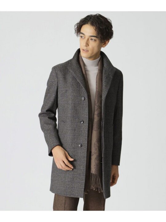 楽天市場】【Nikkei magazine掲載】カシミヤ混スタンドカラーコート 
