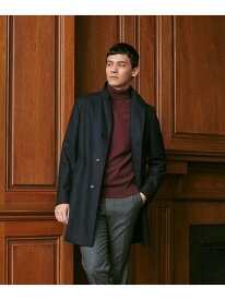 【Nikkei magazine掲載】カシミヤ混スタンドカラーコート Paul Stuart ポール・スチュアート ジャケット・アウター その他のジャケット・アウター グレー ブルー ネイビー【送料無料】[Rakuten Fashion]
